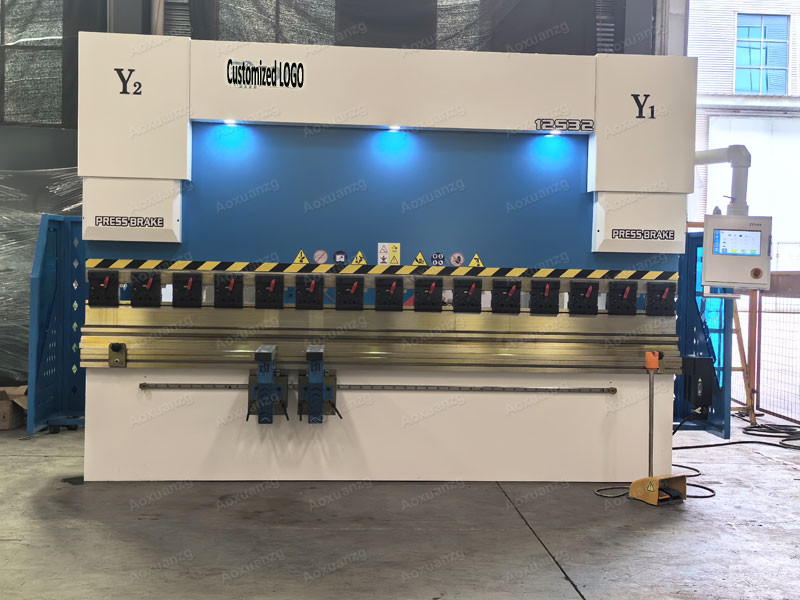 WC67K Press Brake For Metal Sheet Folding CNC Press Bending Machine 1250Tons 3200mm CNC TP10S With AMADA Clamp