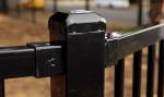 PVC Coated Ornamental Spear Top Security Steel Tubular Fence in Garden, Home,