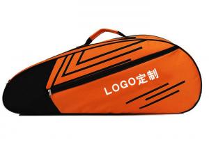 China Professional Tennis Racquet Bag Durable 600D Polyester Fabric Made on sale