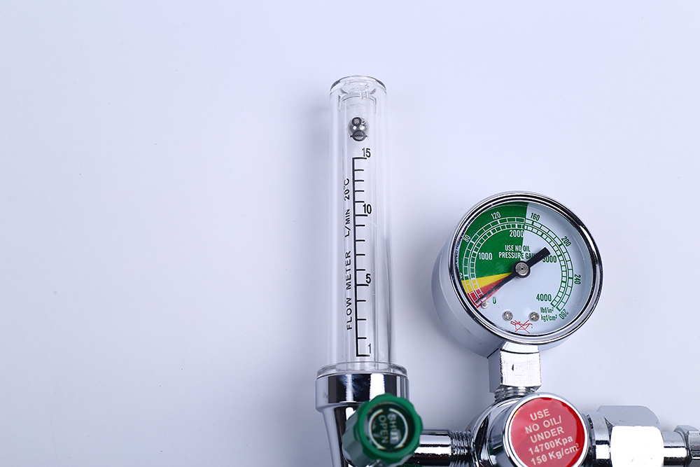 Medical Oxygen Gas Flow Meter with High Pressure and Safety Reducing Valve Regulator