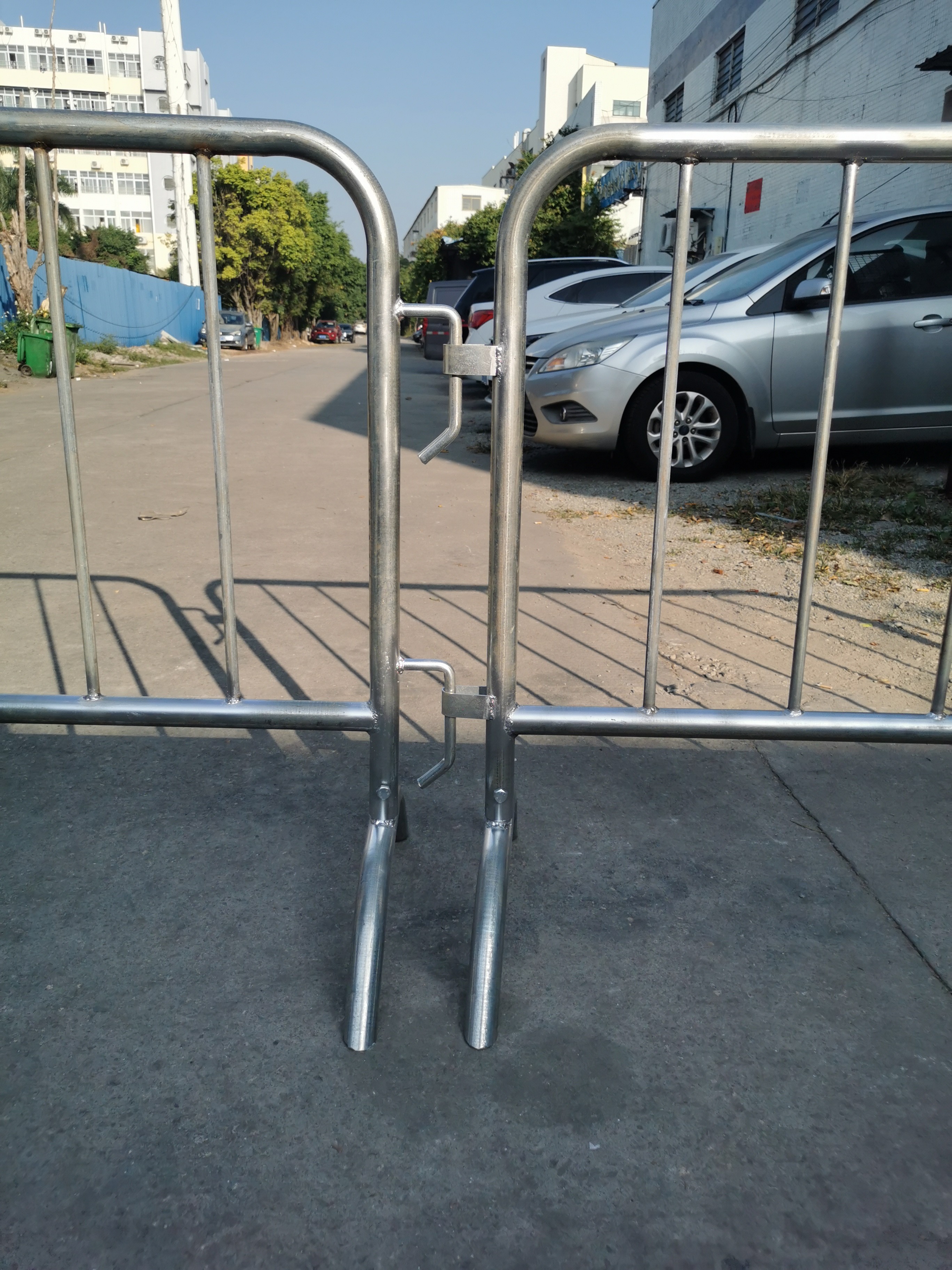 Steel Barricade Galvanized Crowd Control Barrier Temporary Fence