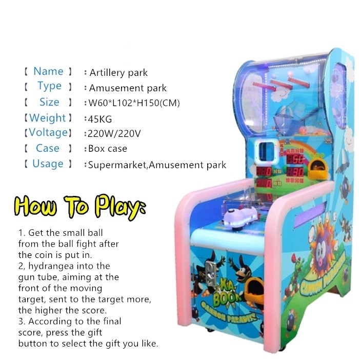 Cannon Paradise Redemption Arcade Machines Tickets Operated For Amusement Park