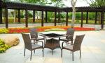 Hotel Furniture PE Rattan chair Outdoor garden wicker chairs and table