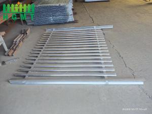China Black 3600mm Height Tubular Steel Fence Security For Houses wholesale