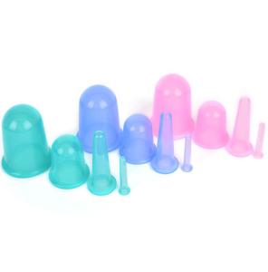 China Reusable Chinese Medicine Vacuum Silicone Cupping Sets With Vacuum gun wholesale