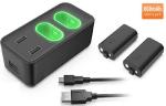 550mA*2 XBOX Gaming Accessories Battery Charger With 2 Battery Packs 600mAh