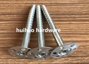 China Galvanized Steel Rock Wool Insulation Anchor pins With 35mm Round Washer Base wholesale