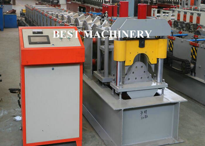 Cold Roll Color Steel Metal Roof Ridge Cap Forming Machine hydraulic Cutting type