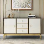 Wooden Hotel White Bedside Cabinets , Side Cabinets For Living Room