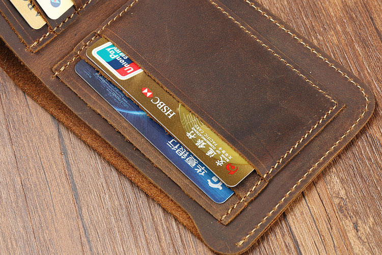 Men's Ultra-thin Designer Wallets made of GENUINE LEATHER with Credit Card Slots