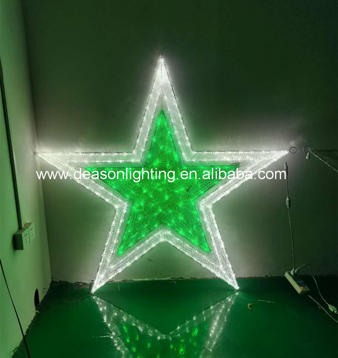 large lighted christmas star
