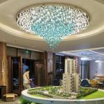 Large Modern Glass Stone Chandelier Living Hotel Project luxury lighting factory