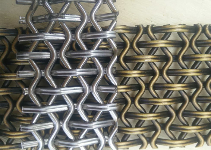 Mesh Rigid Stainless steel Architectural Wire Mesh For Decorative Wall Cladding