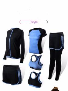 China 3pcs/Set Workout Crop Tops Bra For Teenager XXL Blue Antibacterial wholesale