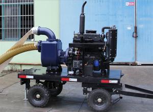 China Energy Saving Double Suction Diesel Type Mobile Pump Truck wholesale