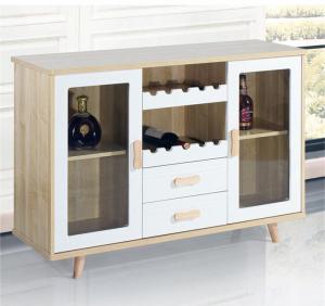 China Mdf Modern Oak Wine Buffet Hutch Kitchen Furniture wholesale