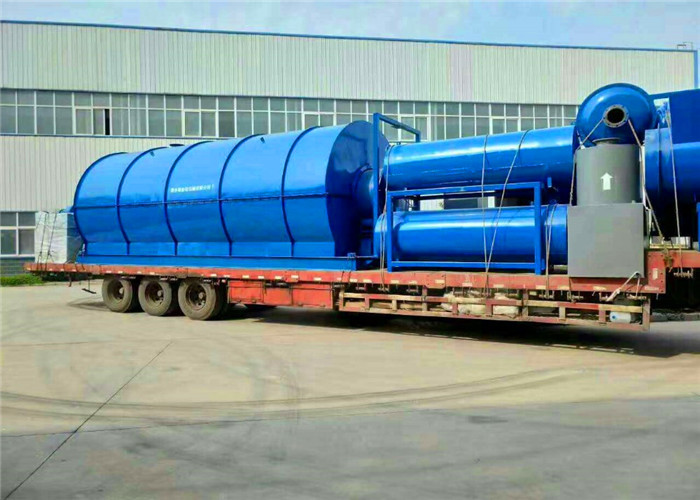 15 ton Used tire recycling machine recycle waste tires to fuel oil pyrolysis plant
