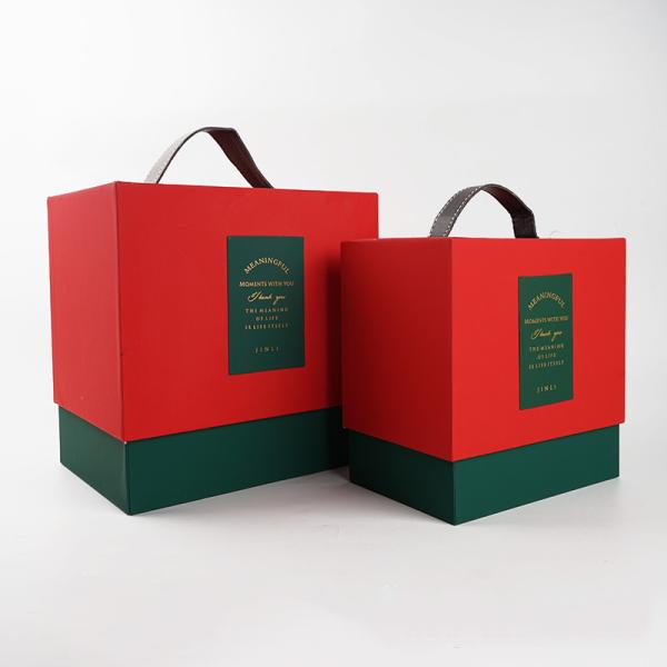 Dustproof Varnishing Holiday Gift Box Packaging Stackable For Christmas