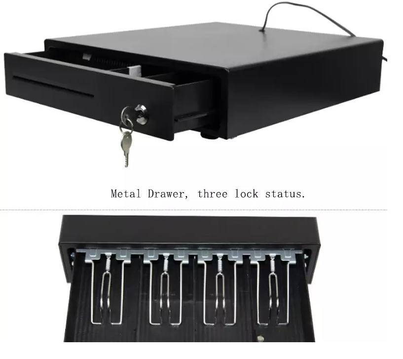Lock and Automatic Functions Cash Drawer Support 305mm/405mm/420mm/460mm