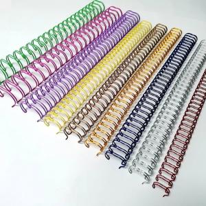 China 3/4'' Pitch 2: 1 Book Binding Spiral , Rohs Nylon Coated Double Metal Wire wholesale