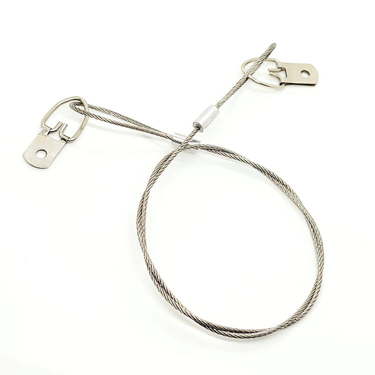 Safety Cable D-Ring Screw Hanger Wire System Stainless Steel Picture Hanging Wire