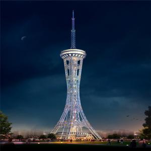 China Tubular Q235 Steel 15m Galvanized Radio And Television Tower wholesale