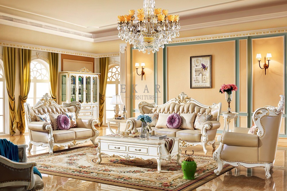 White Marble Top Storage Wooden Coffee Table