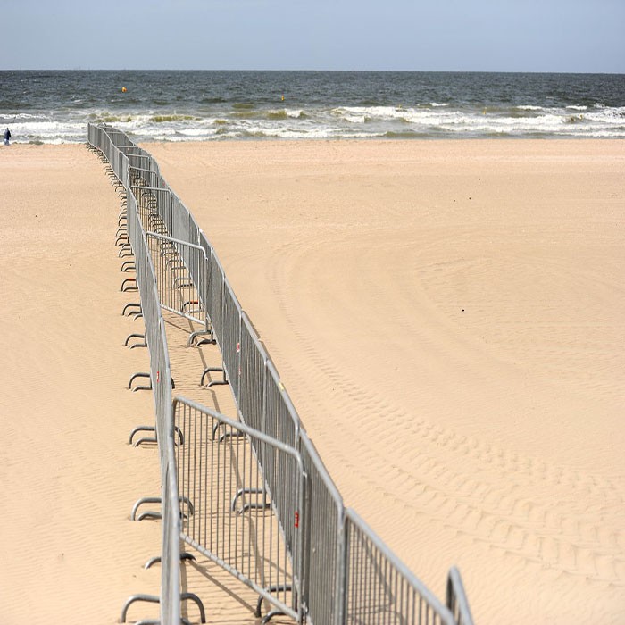 Galvanized Crowd Control Fence