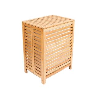 China 100L Bamboo Laundry Hamper Basket For Dirty Clothes Storage wholesale