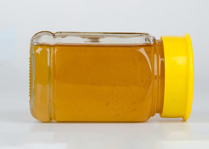 Square Glass Honey Jars Empty Glass Jars Food Container With Plastic Lids