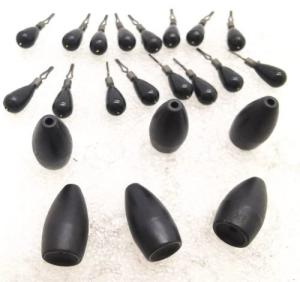 China Smooth Inner Hole Tungsten Fishing Sinker For Carolina Rig wholesale