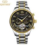 Black dial fashion brand KINYUED watch tourbillon automatic mens watch