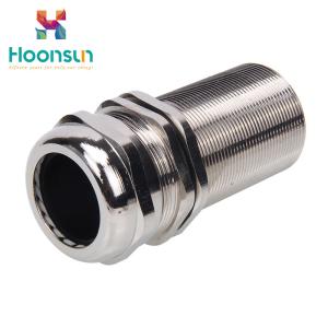 China ROHS / CE Approval Brass Cable Gland Longer Thread Nickel Plated Material wholesale