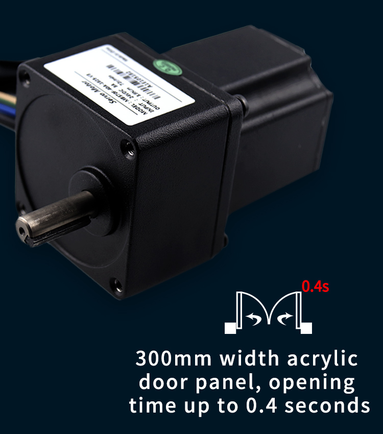 72rpm 0.21N.M 3 Phase 24V DC Servo Motor For Swing Gate