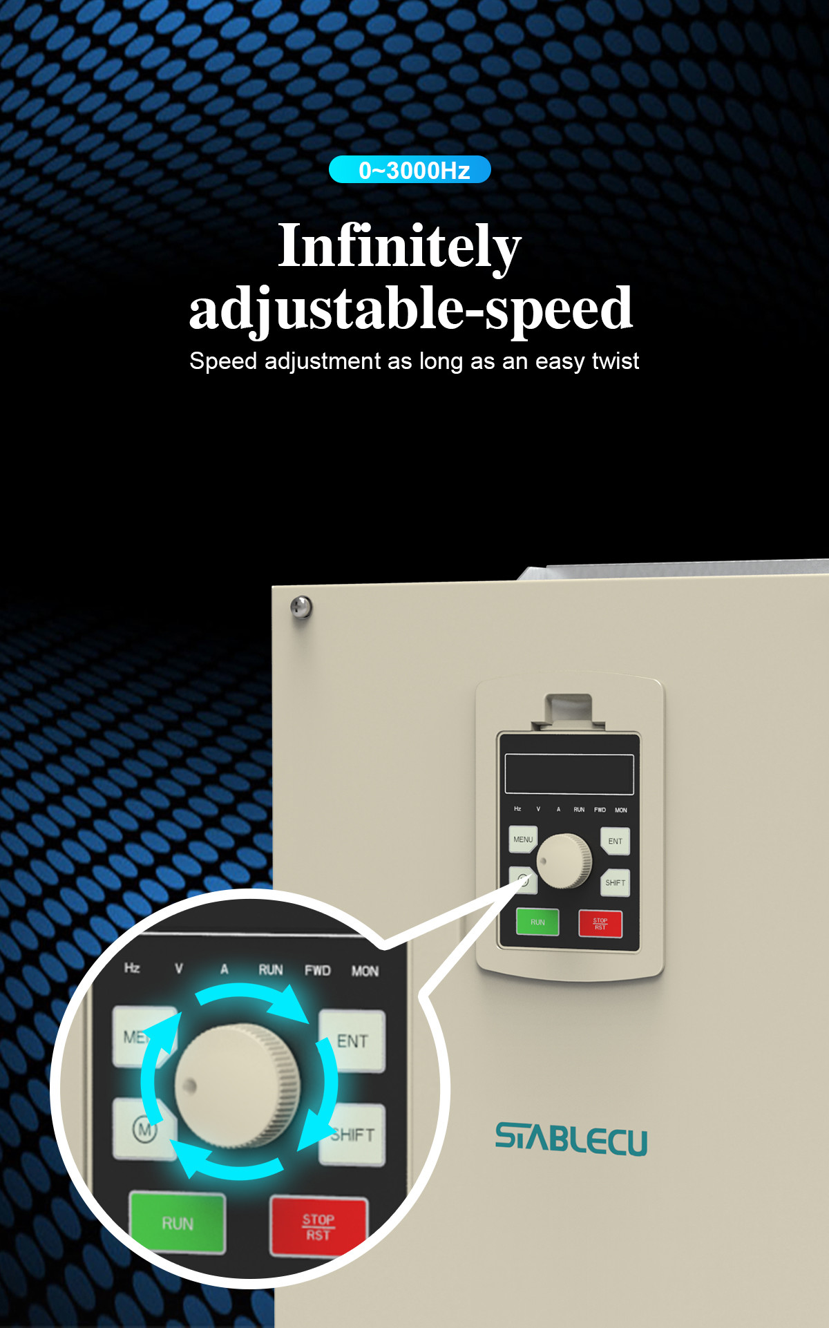 30KW 37KW AC To AC Variable Frequency Inverter 380V 3 Phase Output VFD