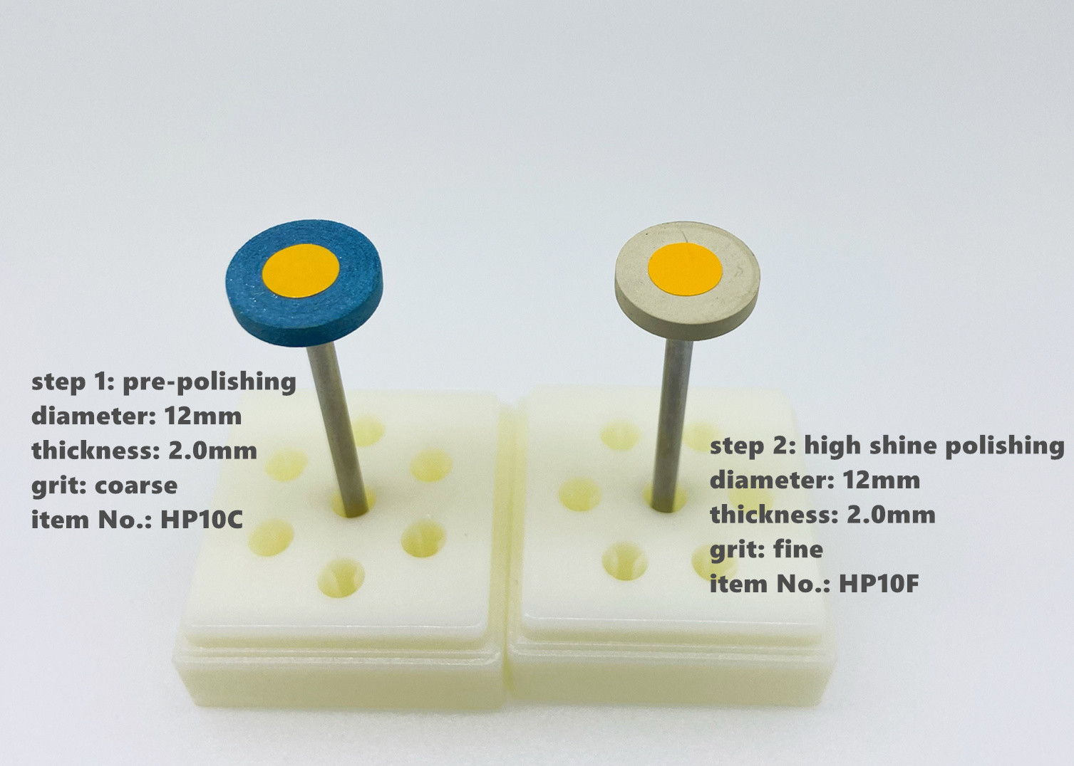 Glaze Porcelain Ceramic Grinding Disc 12mm Dental Silicone Rubber Polishing Wheels