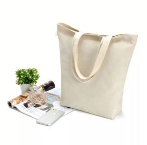 China Organic Cotton Canvas Grocery Shopping Bags With Extra Strong Handles wholesale