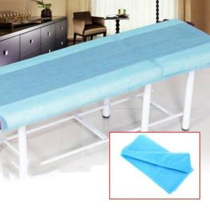 China Disposable White Pink 80*180cm Non Woven Spa Bed Sheets wholesale