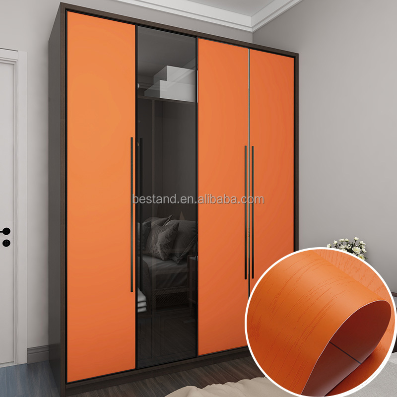 Hotel Kitchen Film Decorative Self Adhesive Wood Paper for Furniture Decoration