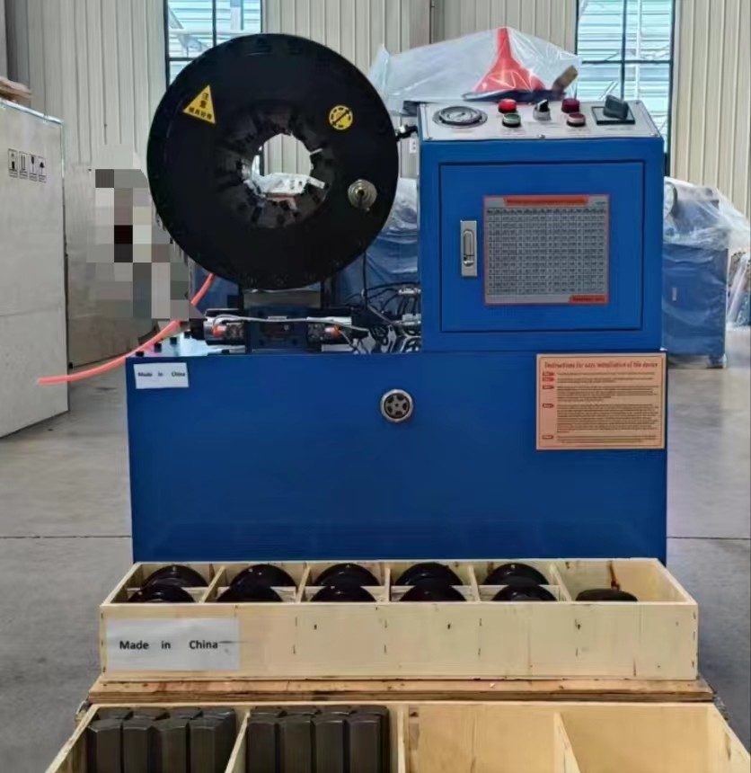 PLC Control System OEM Service Industrial 16 Dies Blue Colors 4 Inch Crimping Range Electric Hydraulic Crimping Tool 0.01mm Accuracy Hose Crimping