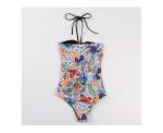 Double-sided One piece Sexy Women Swimsuit Push Up Swimwear Criss Cross Bandage