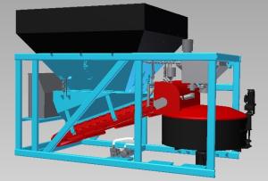 China Small Scale Mixing 750L 50CBM Portable Concrete Batch Plant on sale