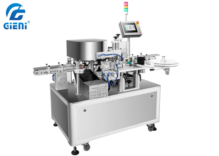 2KW 90pcs/Min Cosmetic Lipstick Labeling Machine For End Face
