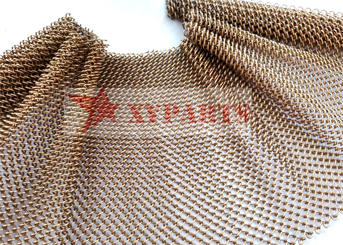 Colorful Stainless Steel Wire Chain Mesh Curtains For For Fireplace Partition
