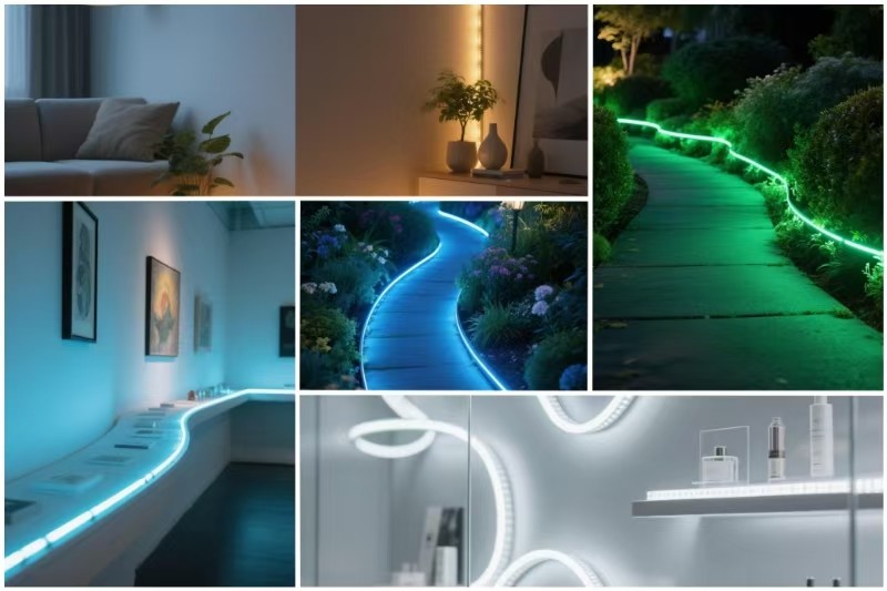 Custom 24V Flexible LED Lighting LED Strip SMD 2835 High Efficiency OEM ODM