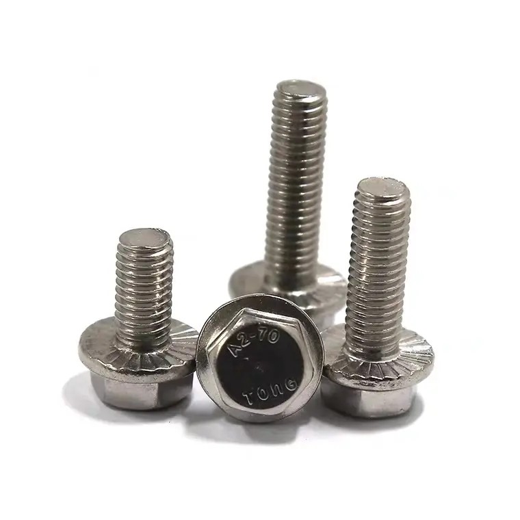 Din 6921 Hex Flange Bolt Grade 10.9 Alloy Steel Yellow Zinc Plated