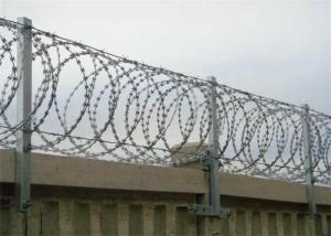 China Double Coil Concertina Razor Wire Single / Double Spiral Barbed Wire wholesale