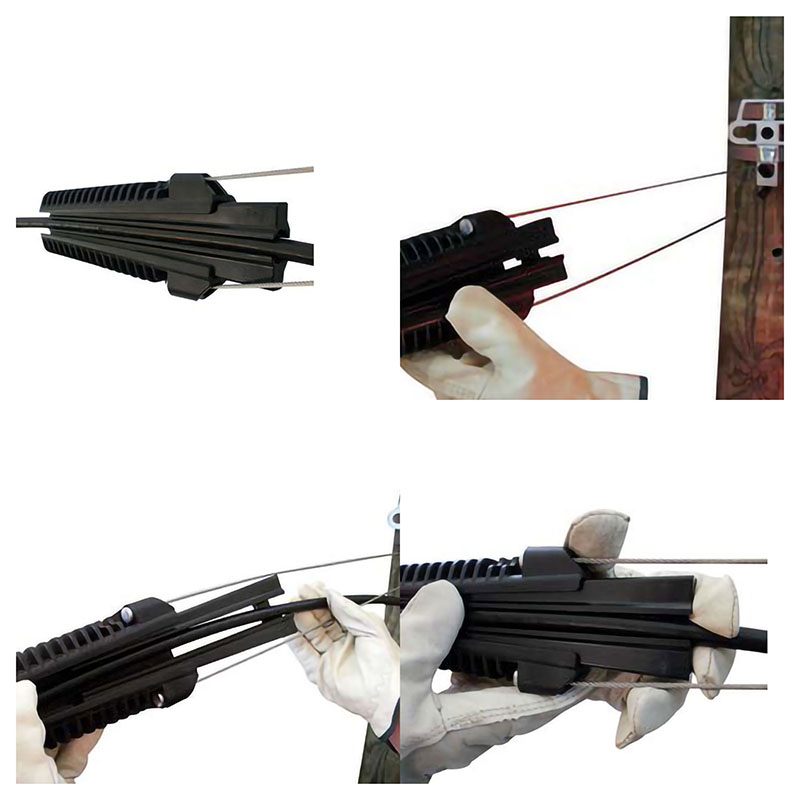 Supply 0.5kg ADSS Fiber Cable Accessories Wedge Dead End Anchor Clamp with Suspension