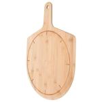 Heat Resistant Round Wooden Pizza Board , Bamboo Pizza Peel Serving Board