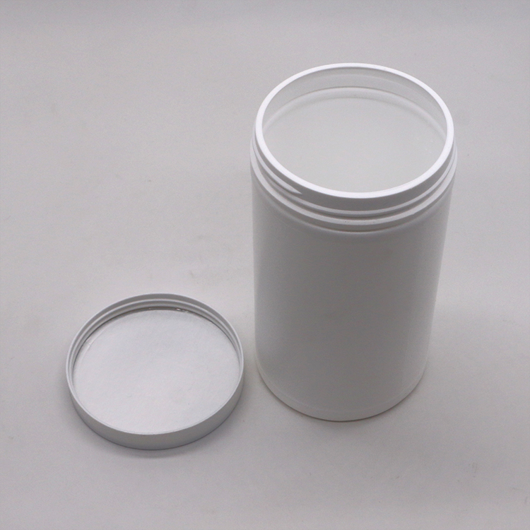 600mL 20oz PET Empty HDPE Straight Round Plastic Powder Medicine Containers with Screw Cap